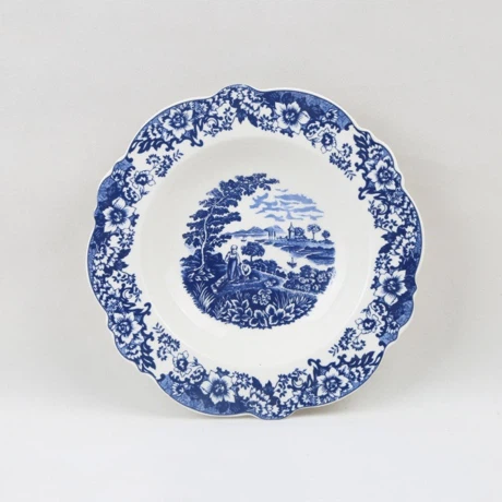 product-1-1 Blue Porcelain Soup Plate