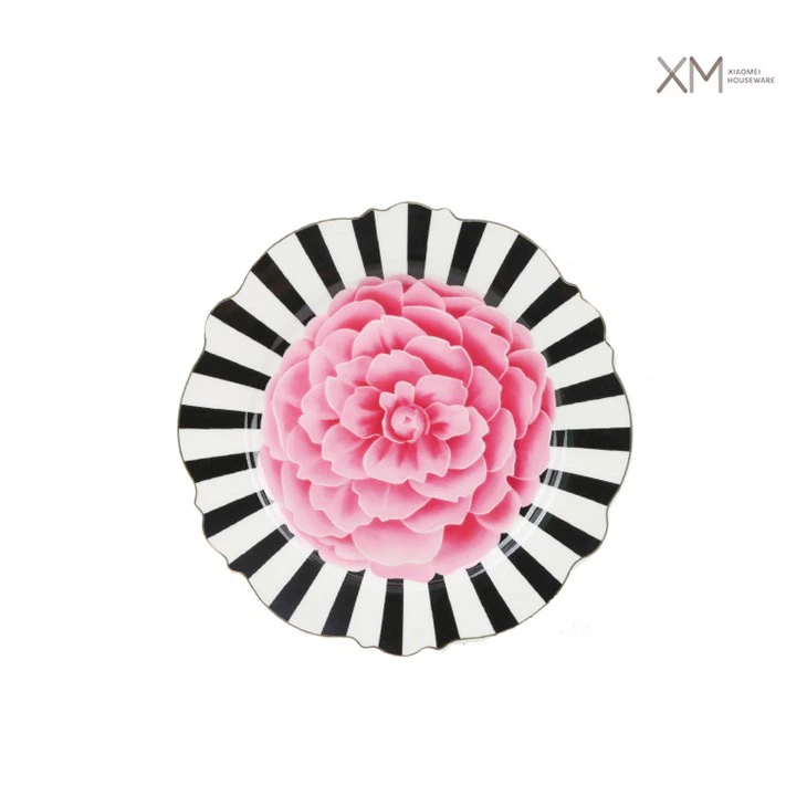 Floral Porcelain Dessert Plate