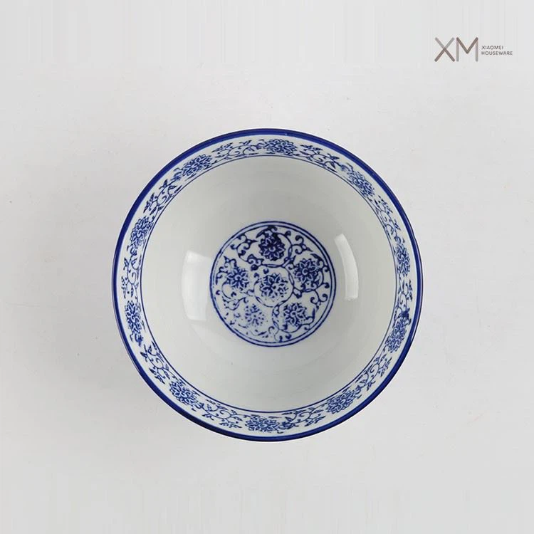 Vintage Floral Blue And White Porcelain Bowl